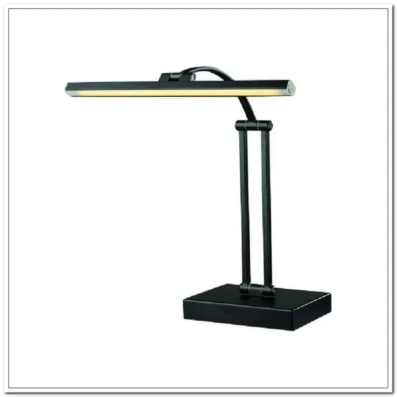 Foto 1 Tafellamp Matisse 42cm zwart T 7410 S pianolamp en burolamp dimmer