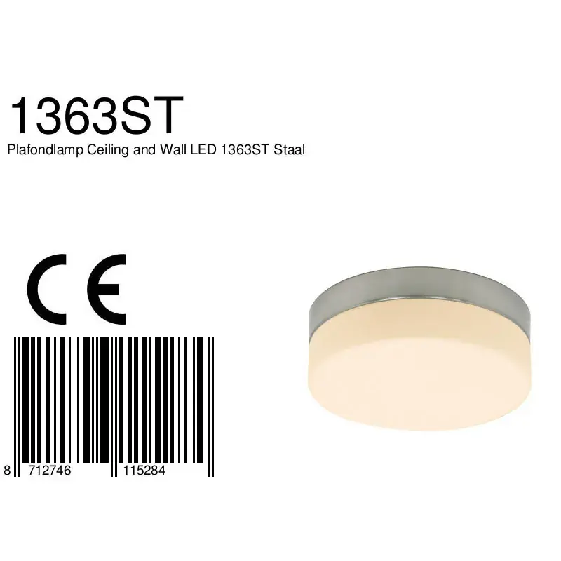 Foto 6 Plafondlamp Ikaro 1363ST Staal Ikaro 1363ST