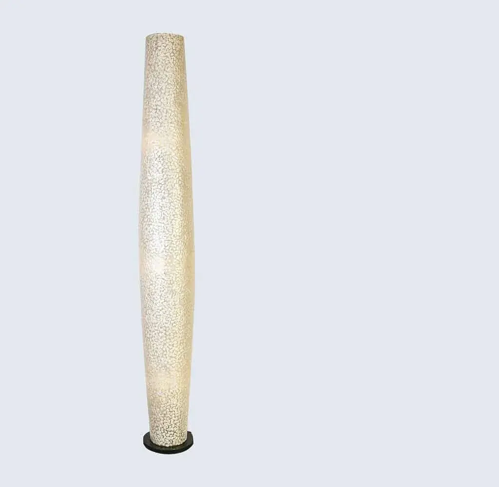Foto van Vloerlamp schelp Apollo wit 140cm