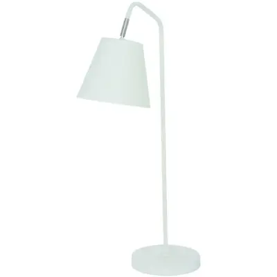 Foto van Prasan tafellamp wit met witte kap T 1315 W 69 cm