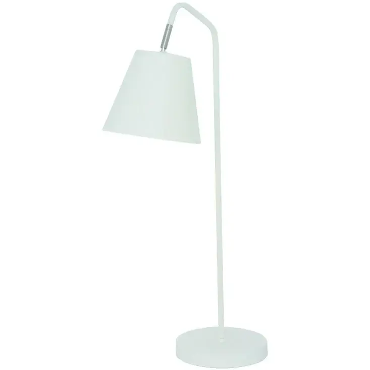 Foto 1 Prasan tafellamp wit met witte kap T 1315 W 69 cm