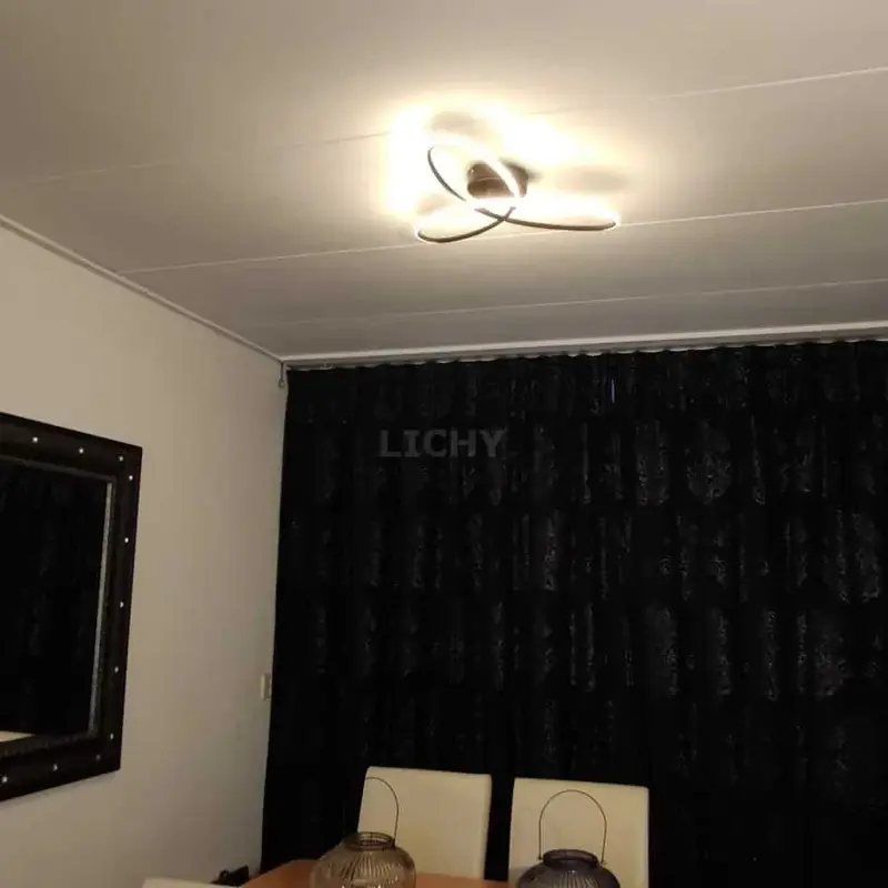 Foto 17 Plafondlamp Spike zwart PL 1390 z met 3 standen dimmer