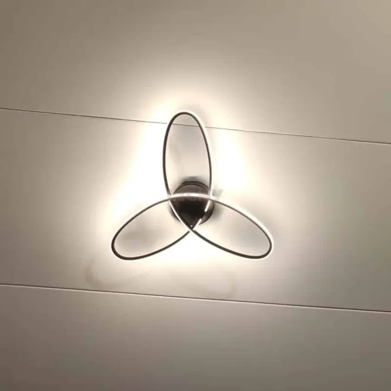 Foto 23 Plafondlamp Spike zwart PL 1390 z met 3 standen dimmer