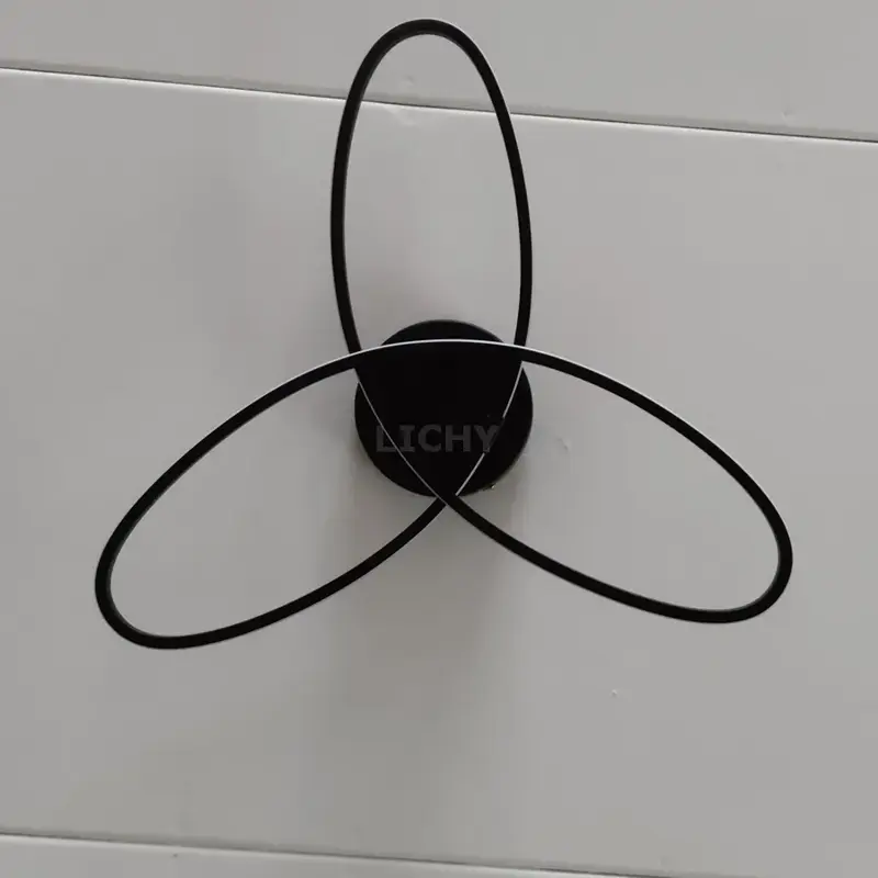 Foto 7 Plafondlamp Spike zwart PL 1390 z met 3 standen dimmer