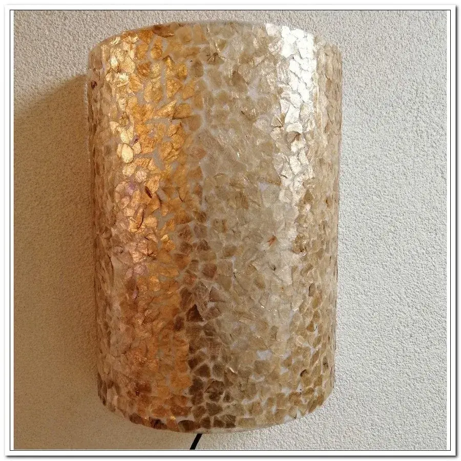 Foto 2 Apollo wandlamp goud / amber