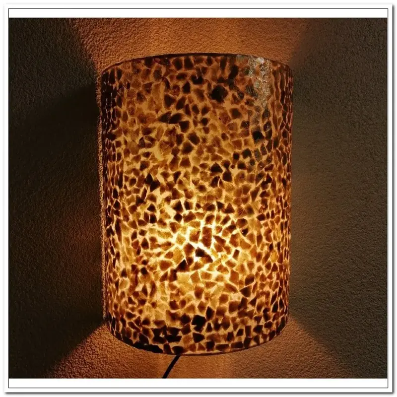 Foto 3 Apollo wandlamp goud / amber