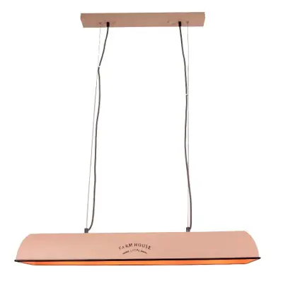 Foto van Hanglamp Jesse Vintage roze 90cm
