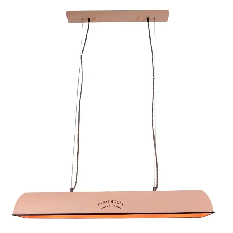Foto 1 Hanglamp Jesse Vintage roze 90cm
