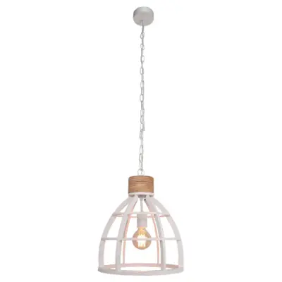 Foto van Hanglamp Milo vogelkooi wit 34cm