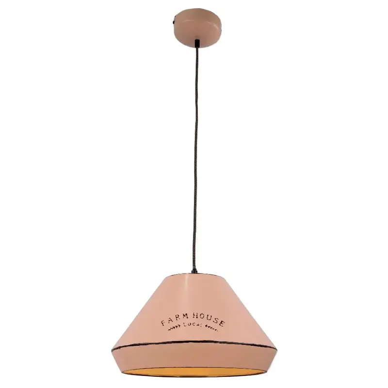 Foto 2 Hanglamp Jesse Vintage Roze farmhouse 33cm