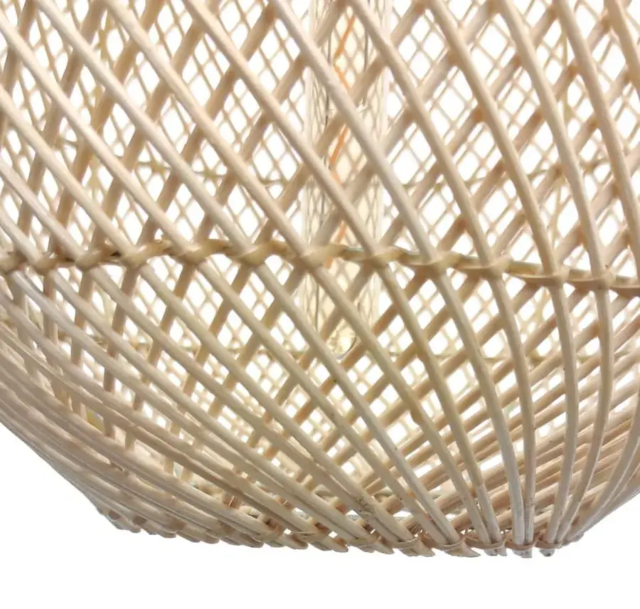 Foto 3 Hanglamp Druppel riet naturel 39cm 511022