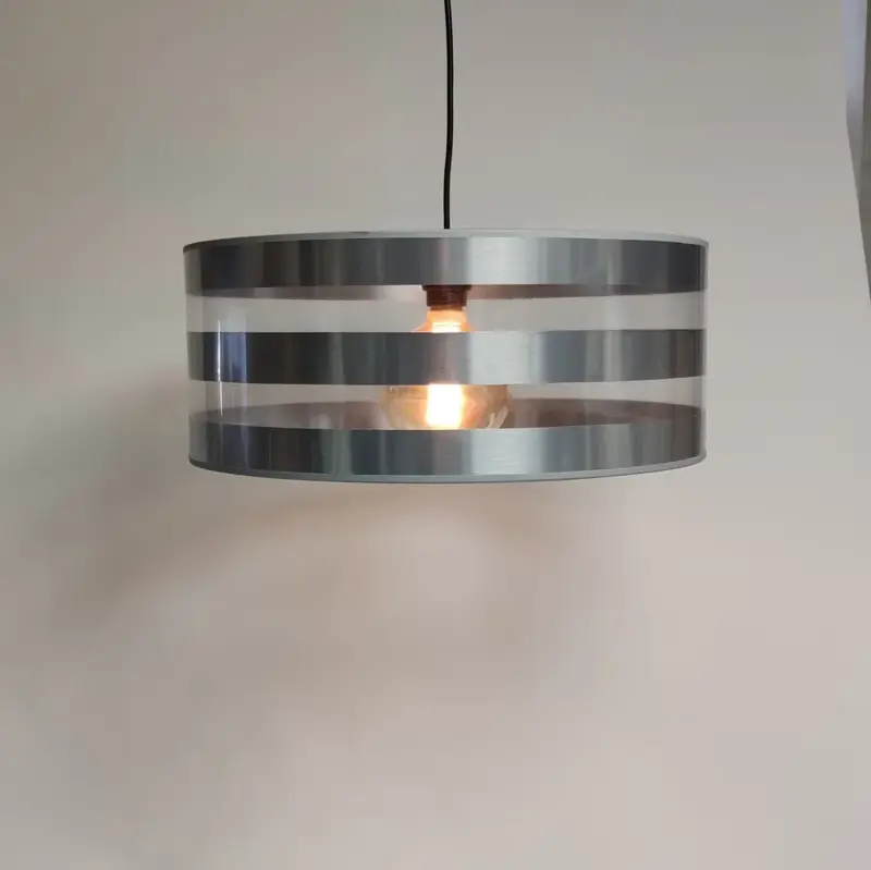 Foto 1 Hanglamp kap Stripe Alu strepen 47cm
