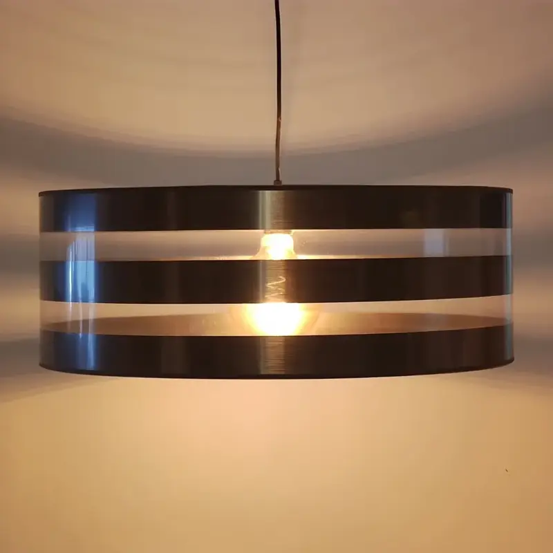 Foto 2 Hanglamp kap Stripe Alu strepen 61cm