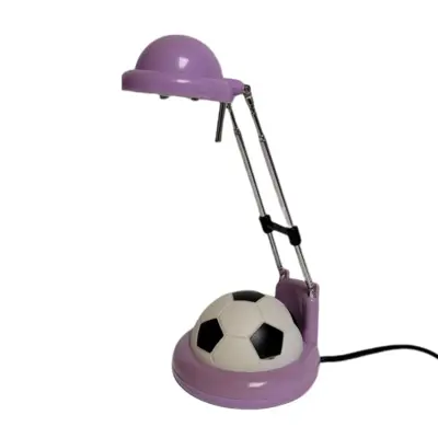 Foto van kinderlamp buro licht paars voetbal
