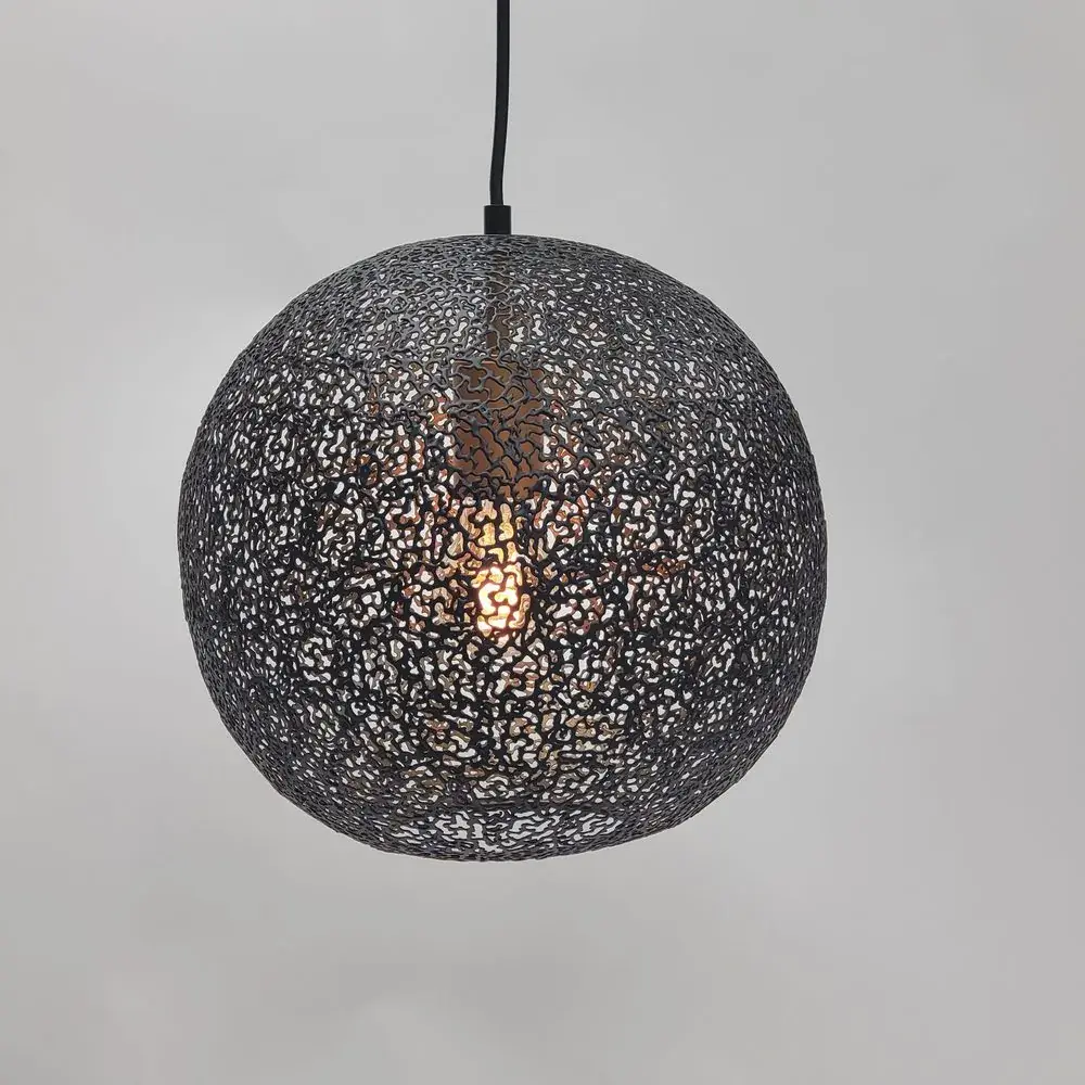 Foto 3 hanglamp Bol zwart goud Bert ORONERO h 1030 z