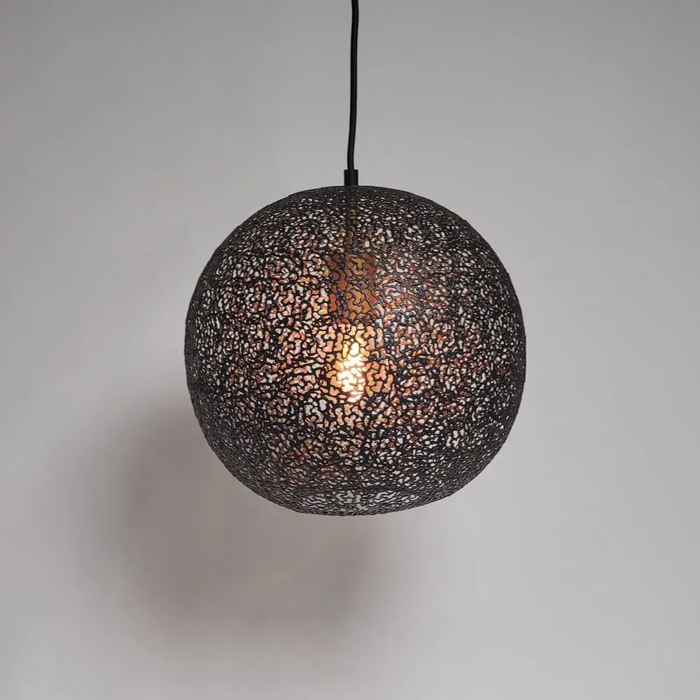 Foto 4 hanglamp Bol zwart goud Bert ORONERO h 1030 z