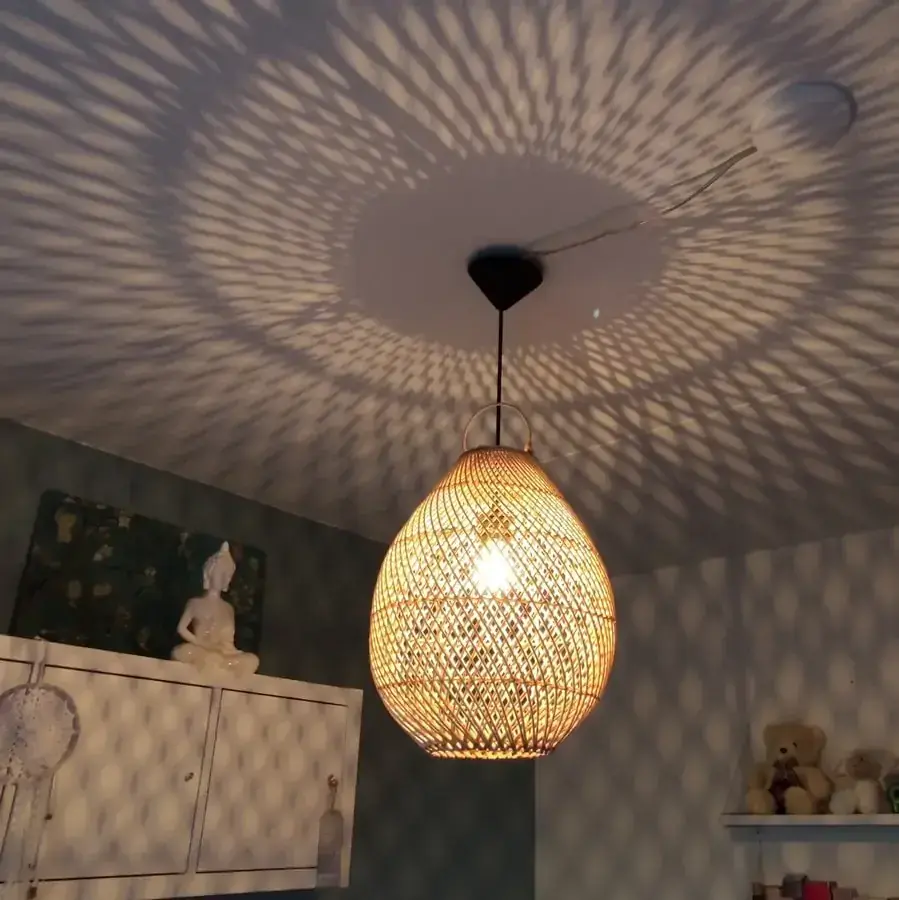 Foto van hanglamp kap wit 47cmwit