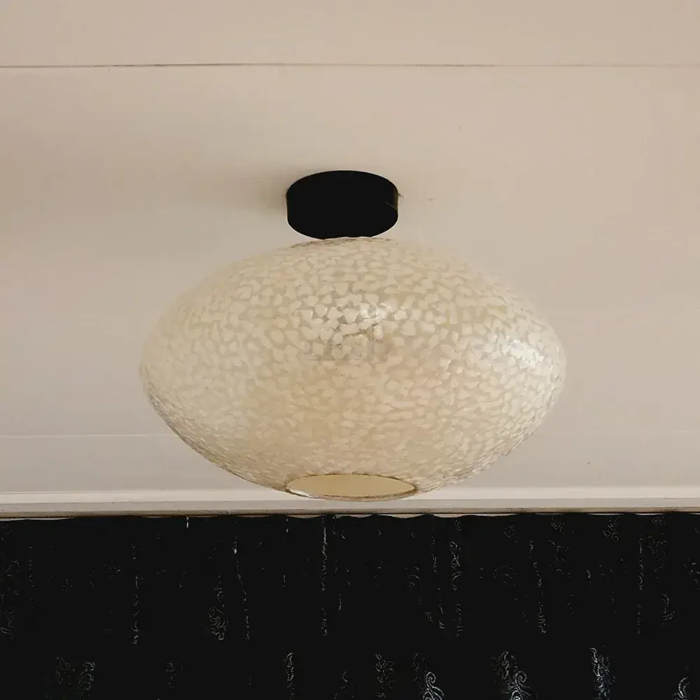 Foto 6 Schelpenlamp plafondlamp Apollo Wit 40cm 51058