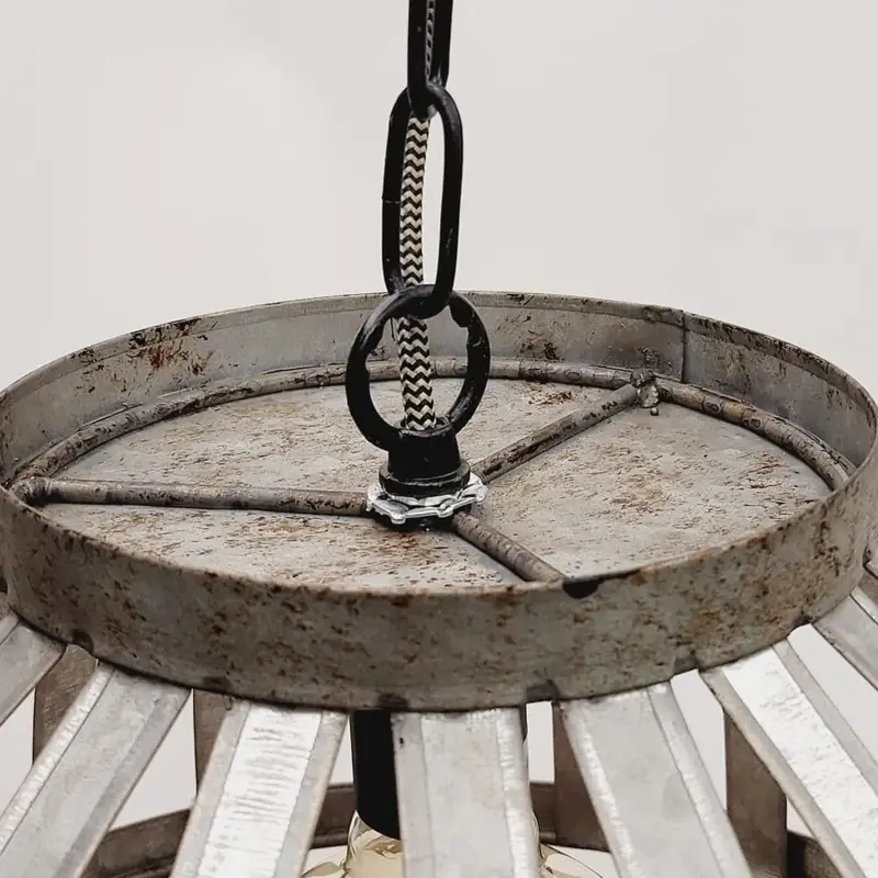 Foto 6 Hanglamp industrie gegalvaniseerd OLD H 5214 GV