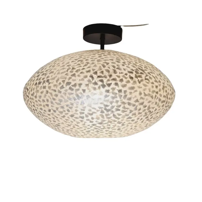 Foto 1 Plafondlamp Schelp wit 40cm