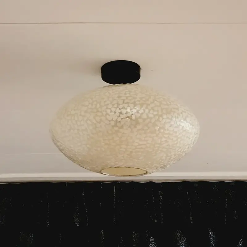 Foto 11 Plafondlamp Schelp wit 40cm