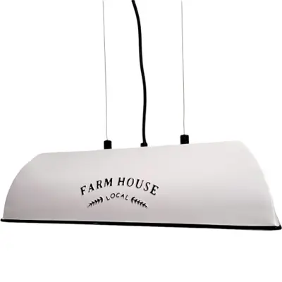 Foto van Hanglamp Jesse Vintage wit 42 Farmhouse