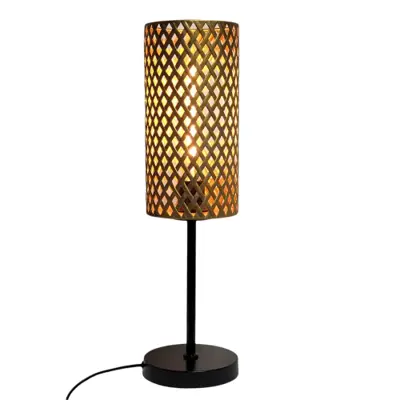 Foto van Tafellamp Cestino antiek messing T8940G