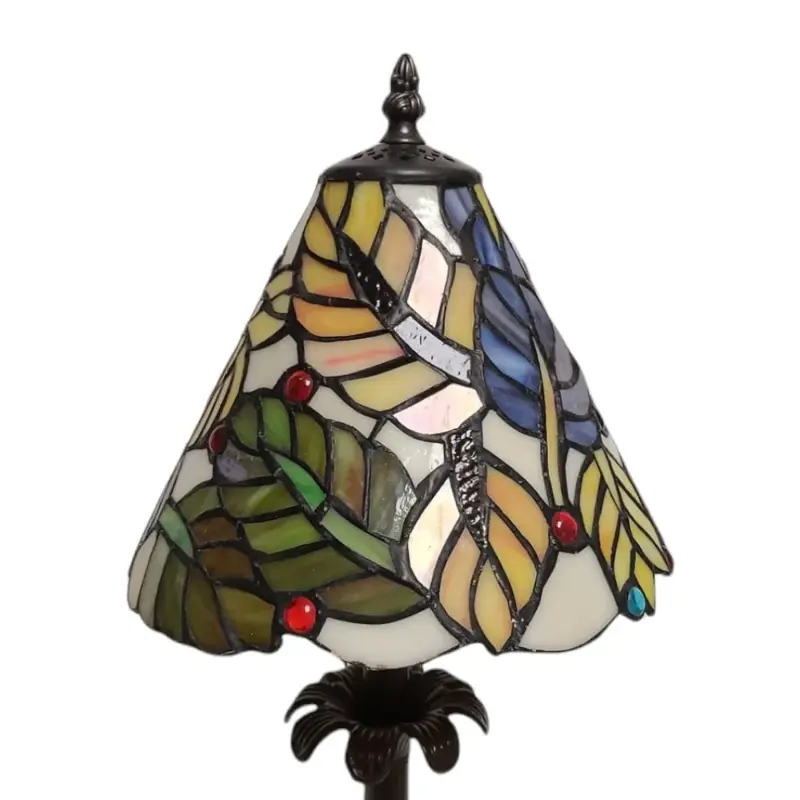 Foto 3 Tiffany candlestick blad kleur 65x20cm