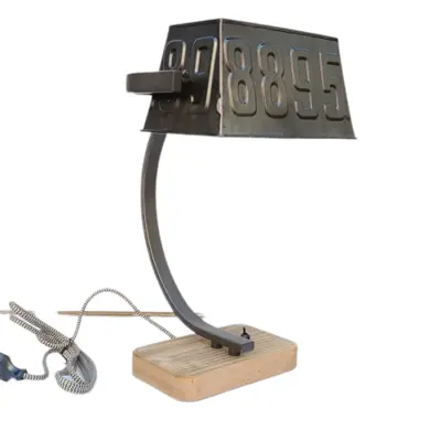 Foto van Industriële tafellamp Scava zwart T5960z