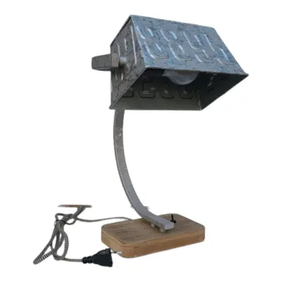 Foto van Industriële tafellamp Scava gegalvaniseerd T5960gv