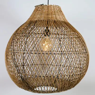 Foto van Hanglamp riet Doetinchem 40cm naturel