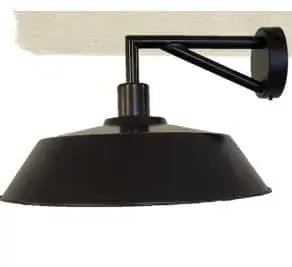 Foto 1 Wandlamp Bes zwart 36cm