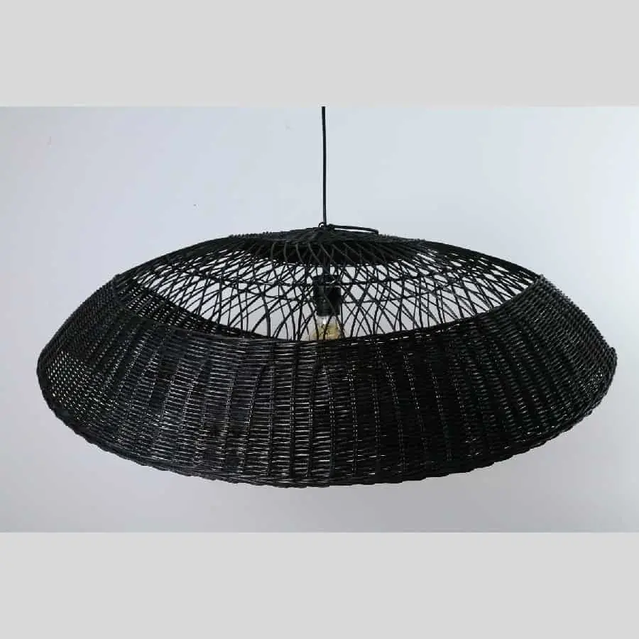 Foto 4 Hanglamp riet Ovaal 90cm zwart 511130