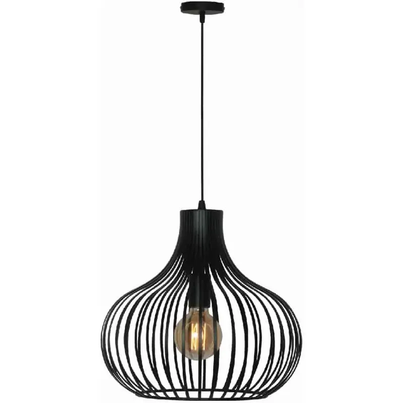 Foto 2 Hanglamp Aglio zwart 38cm H7842Z