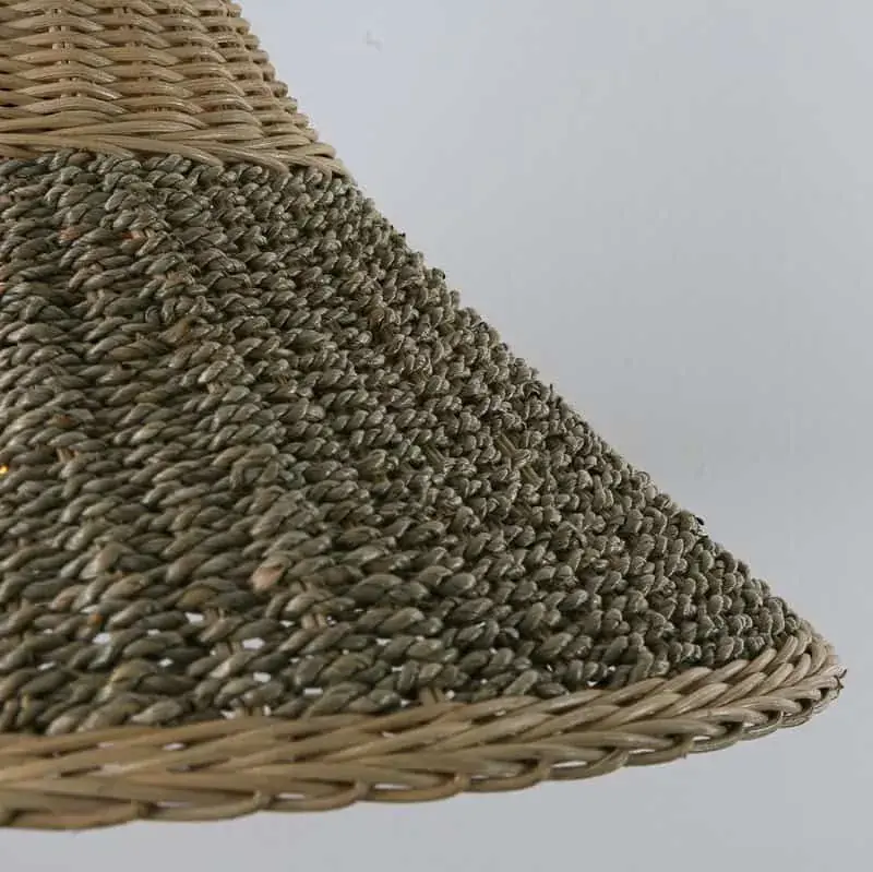 Foto 2 rieten hoed rotan en touw 50cm 511014