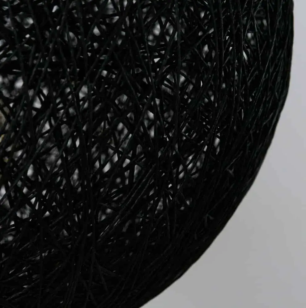 Foto 2 Hanglamp Abaca 45cm zwart