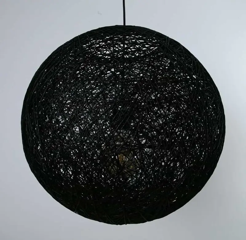 Foto 4 Hanglamp Abaca 45cm zwart
