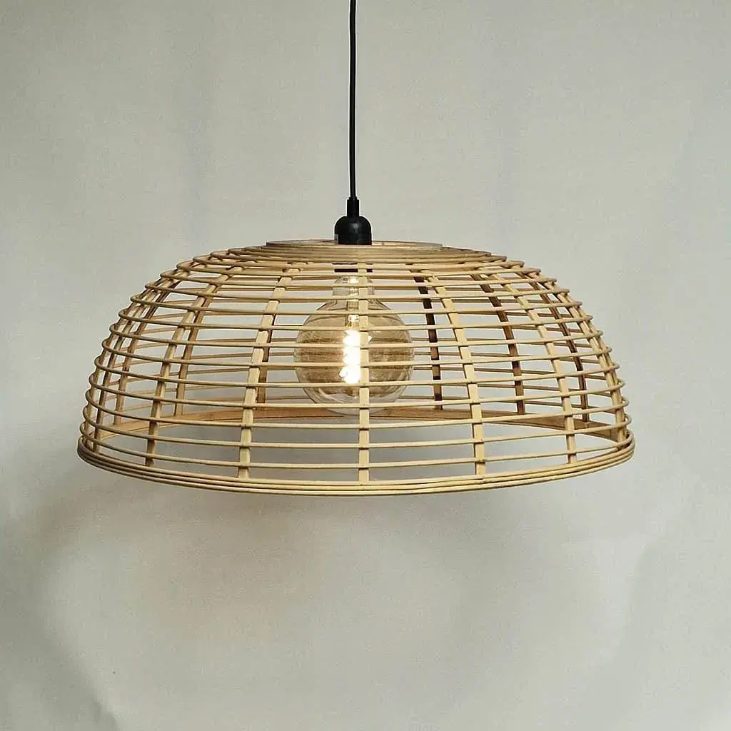 Foto van Hanglamp Riet Mira 42cm brons 510629