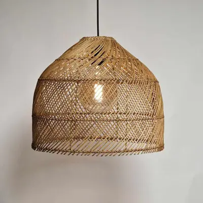 Foto van Hanglamp Riet Mira 42cm brons 510629