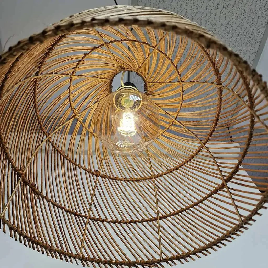 Foto 5 Hanglamp Riet Mira 42cm brons 510629