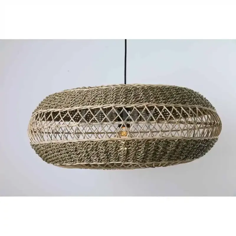 Foto 1 Hanglamp Riet Rond Reaal naturel 511012