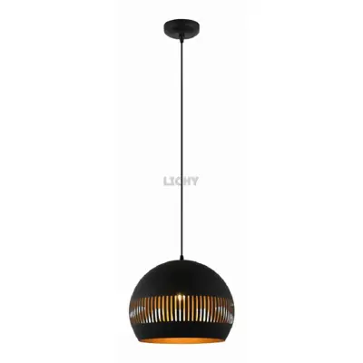 Foto van Hanglamp Globo zwart goud 40cm H 2540 Z