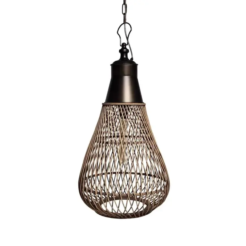 Foto 3 Hanglamp Riet metaal Roberto H5288-40-70