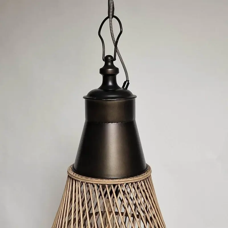 Foto 5 Hanglamp Riet metaal Roberto H5288-40-70