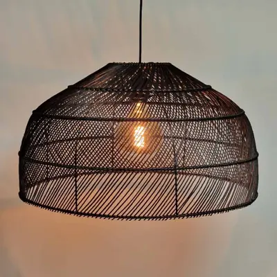 Foto van Hanglamp Riet Montfoort 60cm zwart 510611