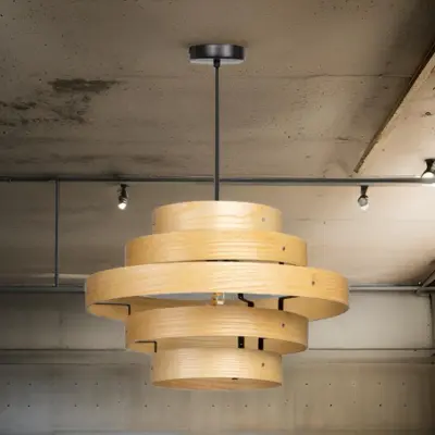 Foto van Hanglamp Oaknut 5 rings