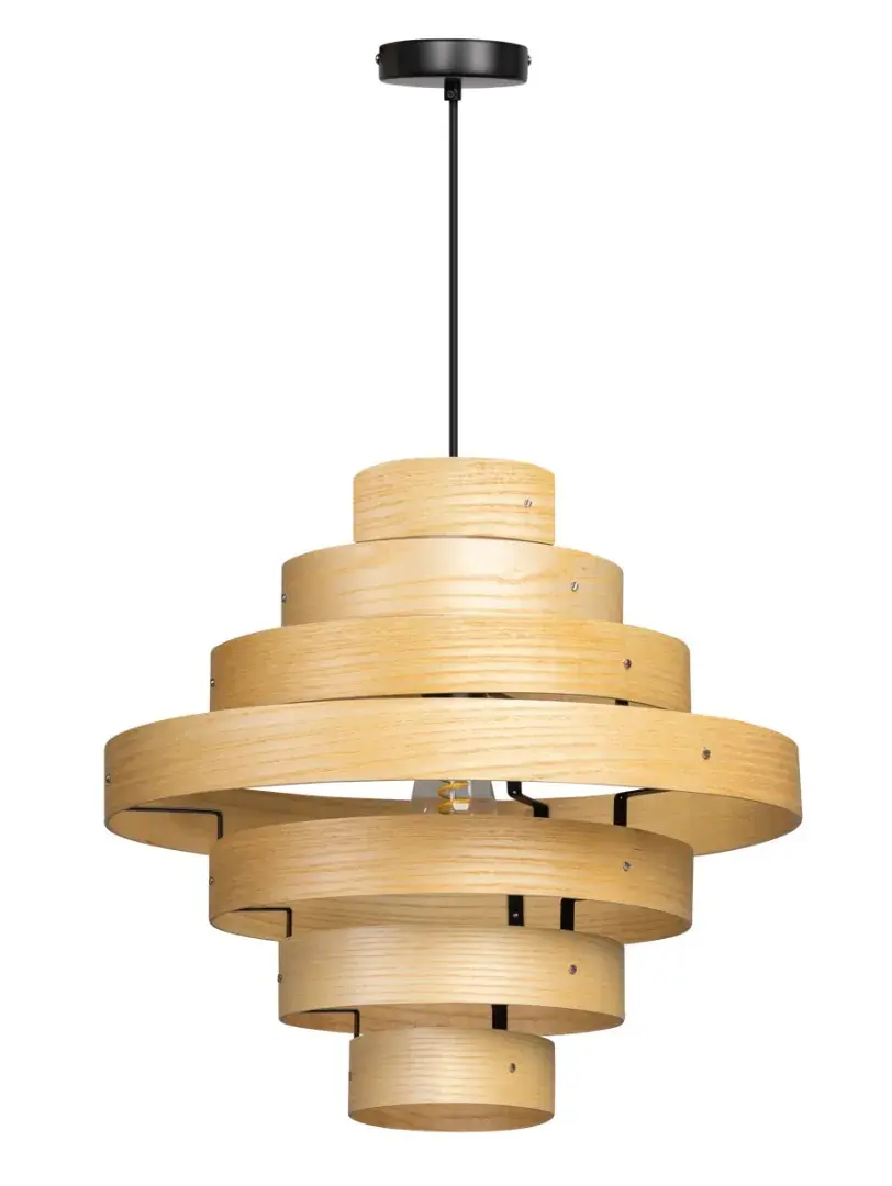 Foto van Hanglamp Walnut 5 rings