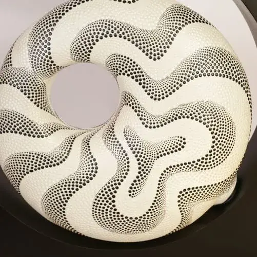 Foto 2 Vloerlamp Super Donut Zwart 170x80x32