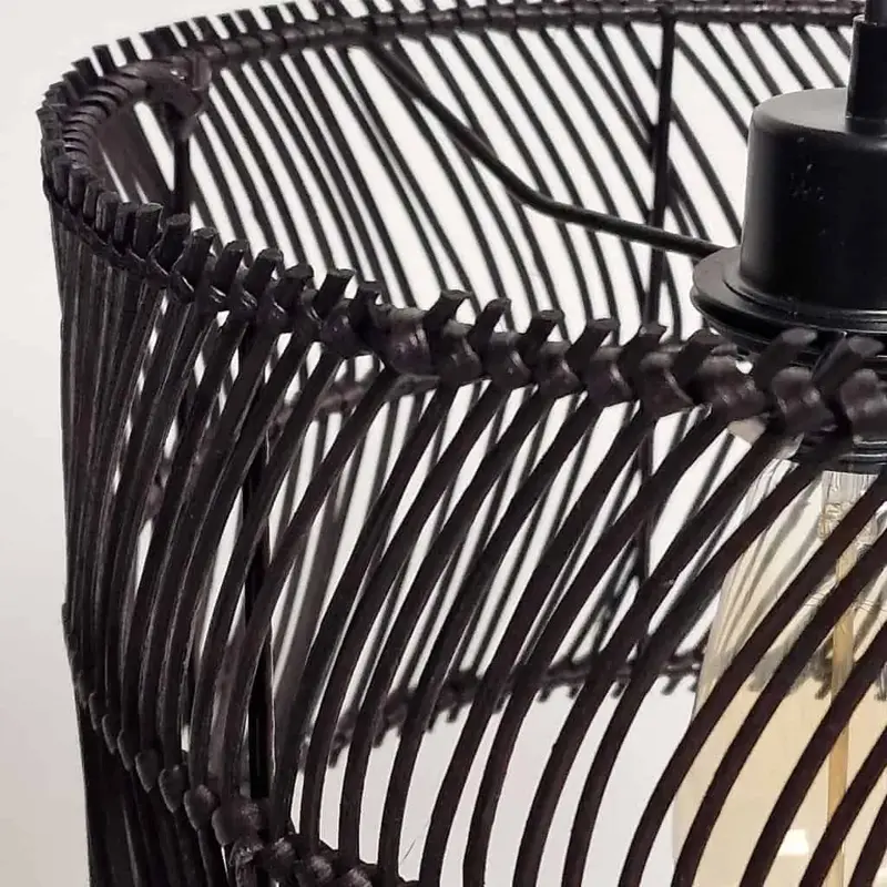 Foto 4 hanglamp Tristan 30 cm Zwart
