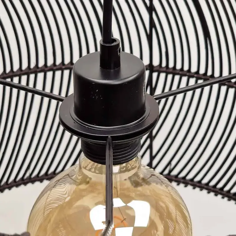 Foto 5 hanglamp Tristan 40 cm zwart